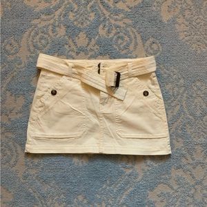 khaki mini cargo mini skirt